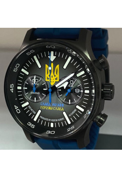 Годинник чоловічий з українською символікою Vostok-Europe 6S21-595С441