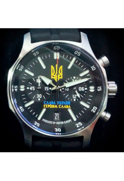 Годинник чоловічий з українською символікою Vostok-Europe VK64-592А427